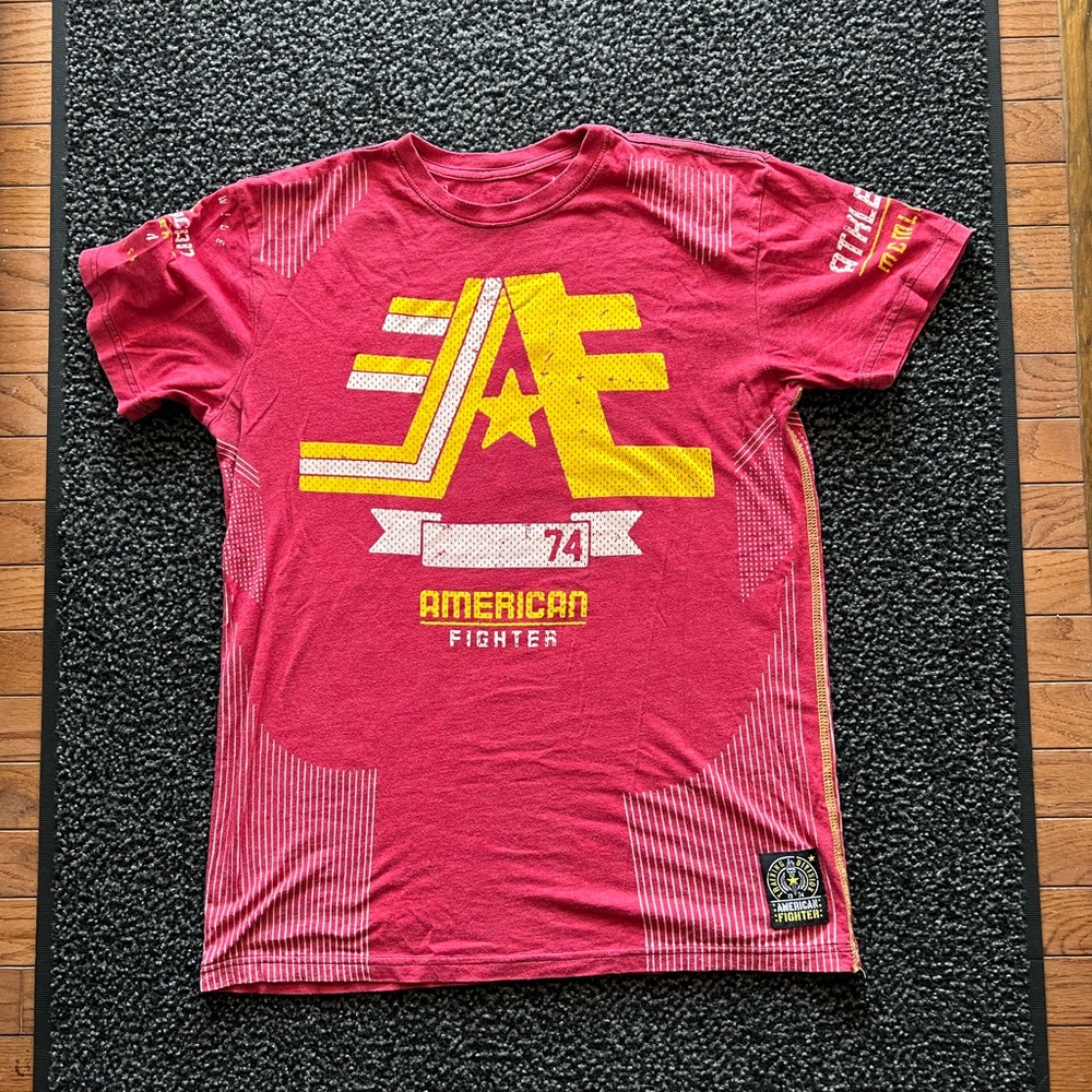American Fighter T shirt.  Size large, bought a Buckle.